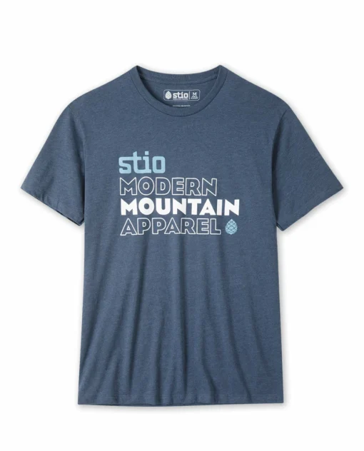 Best deal ๐ Men's Stio Stacked Tee โญ 2 Best deal ๐ Men's Stio Stacked Tee โญ -Stio Sales Shop M Private Label Modern Mountain Tee Navy Heather