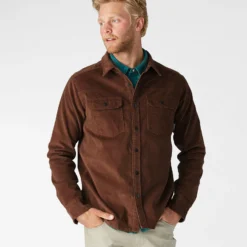 Top 10 😉 Stio Men's Saratoga Cord Shirt 😍 -Stio Sales Shop M Saratoga Shirt Bison Herd 2