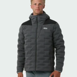 Wholesale 🥰 Stio Men's Skillet Stretch Down Hooded Jacket 🧨 -Stio Sales Shop M Skillet Stretch Down Hooded Jacket Boundary Black 1