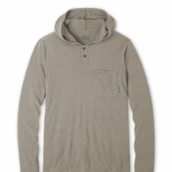 Coupon 😉 Stio Men's Tipton Tech Hooded Henley 💯 -Stio Sales Shop M Tipton Hooded Henley Rodeo Dust Heather