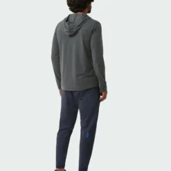 Coupon 😉 Stio Men's Tipton Tech Hooded Henley 💯 -Stio Sales Shop M Tipton Tech Hooded Henley Boundary Black Heather 5