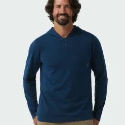 Coupon 😉 Stio Men's Tipton Tech Hooded Henley 💯 -Stio Sales Shop M Tipton Tech Hooded Henley Mulberry Heather 1