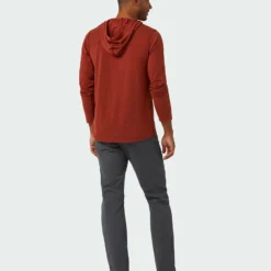 Coupon 😉 Stio Men's Tipton Tech Hooded Henley 💯 -Stio Sales Shop M Tipton Tech Hooded Henley Roasted Beet Heather 5