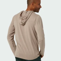 Coupon 😉 Stio Men's Tipton Tech Hooded Henley 💯 -Stio Sales Shop M Tipton Tech Hooded Henley Rodeo Dust Heather 2