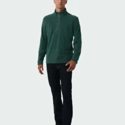 Best Pirce ⌛ Stio Men's Turpin Fleece Half Zip ⭐ -Stio Sales Shop M Turpin Fleece Half Zip Treeline Green Heather 4