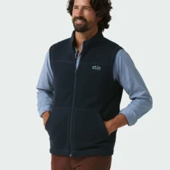 Best Sale 👍 Stio Men's Wilcox Fleece Vest 😉 -Stio Sales Shop M Wilcox Fleece Vest Mountain Shadow 2