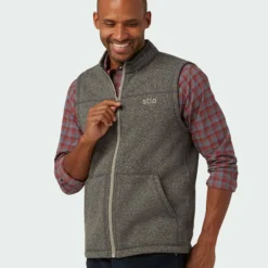 Best Sale 👍 Stio Men's Wilcox Fleece Vest 😉 -Stio Sales Shop M Wilcox Fleece Vest Scorched Rock 2