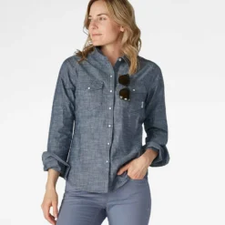 Best Pirce 👍 Stio Women's Ashton Chambray Shirt - Past Season 🛒 -Stio Sales Shop W Ashton Chambray Shirt Dark Chambray 1 2b5782e0 b711 4ad5 ae5a bf5cda1cf818