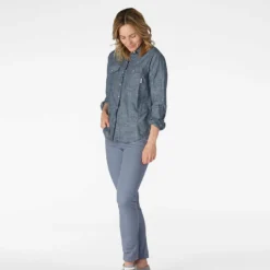Hot Sale 🤩 Stio Women's Ashton Chambray Shirt 🤩 -Stio Sales Shop W Ashton Chambray Shirt Dark Chambray 3 5854c50d 11d9 489d a7f5 dfc724a89ddd