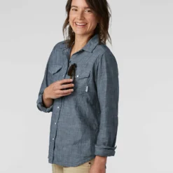 Best Pirce 👍 Stio Women's Ashton Chambray Shirt - Past Season 🛒 -Stio Sales Shop W Ashton Chambray Shirt Medium Chambray 2 82cd5686 3088 4b4d 9798 1ef89697d78a