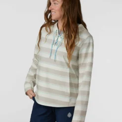 Best deal ✔️ Stio Women's CFS Sun Hoodie 👍 -Stio Sales Shop W CFS Sun Hoodie Pebble Stripe 1