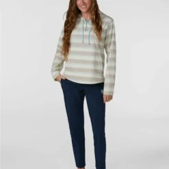 Best deal ✔️ Stio Women's CFS Sun Hoodie 👍 -Stio Sales Shop W CFS Sun Hoodie Pebble Stripe 3