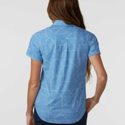 Promo 🤩 Stio Women's Curtis Camp Shirt SS 🧨 -Stio Sales Shop W Curtis Camp Shirt SS Lakeside Bandana Print 2