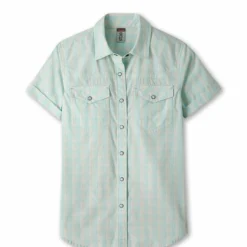 Promo 🤩 Stio Women's Curtis Camp Shirt SS 🧨 -Stio Sales Shop W Curtis Camp Shirt SS Rapid Freeze Plaid