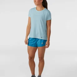 New 🔥 Stio Women's Divide Shift ⭐ Shirt SS ⌛ -Stio Sales Shop W Divide Shift Shirt SS Misty Cloud 3