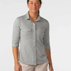 Deals ✨ Stio Women's Divide Shirt 🥰 60 Deals ✨ Stio Women's Divide Shirt 🥰 -Stio Sales Shop W Divide Shirt Quiet Gray 1