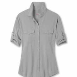 Deals ✨ Stio Women's Divide Shirt 🥰 58 Deals ✨ Stio Women's Divide Shirt 🥰 -Stio Sales Shop W Divide Shirt Quiet Gray