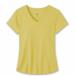 Flash Sale 🌟 Stio Women's Divide V-Neck SS ⭐ -Stio Sales Shop W Divide Tech V Neck Dazzling Sunflower