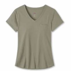 Flash Sale 🌟 Stio Women's Divide V-Neck SS ⭐ -Stio Sales Shop W Divide Tech V Neck Trout Time
