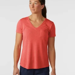 Flash Sale 🌟 Stio Women's Divide V-Neck SS ⭐ -Stio Sales Shop W Divide Vneck SS Pressed Petal 1