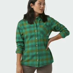 Top 10 ⭐ Stio Women's Dovetail Lightweight Flannel 🔥 Shirt ⭐ 45 Top 10 ⭐ Stio Women's Dovetail Lightweight Flannel 🔥 Shirt ⭐ -Stio Sales Shop W Dovetail Lightweight Flannel Shirt Greenery Plaid 2