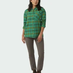 Top 10 ⭐ Stio Women's Dovetail Lightweight Flannel 🔥 Shirt ⭐ 46 Top 10 ⭐ Stio Women's Dovetail Lightweight Flannel 🔥 Shirt ⭐ -Stio Sales Shop W Dovetail Lightweight Flannel Shirt Greenery Plaid 4