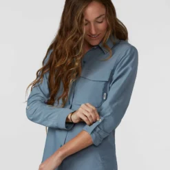 Flash Sale โ Stio Women's Eddy Guide Shirt LS ๐งจ 25 Flash Sale โ Stio Women's Eddy Guide Shirt LS ๐งจ -Stio Sales Shop W Eddy Guide Shirt River Shimmer 2