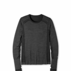 Outlet ✨ Stio Women's Basis® Seamless Tech Crew 😀 -Stio Sales Shop W Full Range Seamless Crew Boundary Black Heather