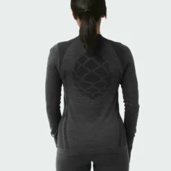 Outlet ✨ Stio Women's Basis® Seamless Tech Crew 😀 -Stio Sales Shop W Full Range Seamless Crew Boundary Black Heather 3