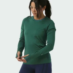 Outlet ✨ Stio Women's Basis® Seamless Tech Crew 😀 -Stio Sales Shop W Full Range Seamless Crew Thicket Heather 2