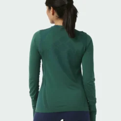 Outlet ✨ Stio Women's Basis® Seamless Tech Crew 😀 -Stio Sales Shop W Full Range Seamless Crew Thicket Heather 3