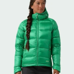Buy 😉 Stio Women's Hometown Down Hooded Jacket 🧨 -Stio Sales Shop W Hometown Down Hooded Jacket Greenery 1