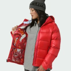 Buy 😉 Stio Women's Hometown Down Hooded Jacket 🧨 -Stio Sales Shop W Hometown Down Hooded Jacket Risk Red 2