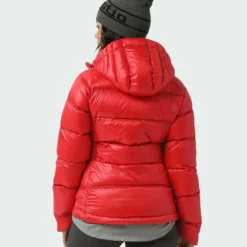 Buy 😉 Stio Women's Hometown Down Hooded Jacket 🧨 -Stio Sales Shop W Hometown Down Hooded Jacket Risk Red 3