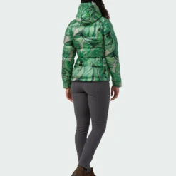 Buy 😉 Stio Women's Hometown Down Hooded Jacket 🧨 -Stio Sales Shop W Hometown Down Hooded Jacket Verdant Marble Print 6