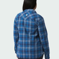New ✔️ Stio Women's Hutkeeper Flannel Shirt ✔️ 28 New ✔️ Stio Women's Hutkeeper Flannel Shirt ✔️ -Stio Sales Shop W Hutkeeper Flannel Shirt Mountain Shadow Plaid Alt 4