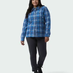 New ✔️ Stio Women's Hutkeeper Flannel Shirt ✔️ 29 New ✔️ Stio Women's Hutkeeper Flannel Shirt ✔️ -Stio Sales Shop W Hutkeeper Flannel Shirt Mountain Shadow Plaid Alt 6