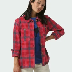 New ✔️ Stio Women's Hutkeeper Flannel Shirt ✔️ 34 New ✔️ Stio Women's Hutkeeper Flannel Shirt ✔️ -Stio Sales Shop W Hutkeeper Flannel Shirt Pink Elation Plaid 2