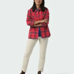 New ✔️ Stio Women's Hutkeeper Flannel Shirt ✔️ 35 New ✔️ Stio Women's Hutkeeper Flannel Shirt ✔️ -Stio Sales Shop W Hutkeeper Flannel Shirt Pink Elation Plaid 4