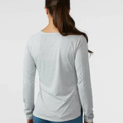 Hot Sale 🔥 Stio Women's Icefloe Tech Tee LS ✨ -Stio Sales Shop W Icefloe Tech LS Quiet Gray 2