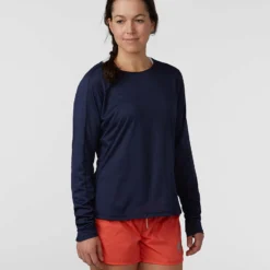 Hot Sale 🔥 Stio Women's Icefloe Tech Tee LS ✨ -Stio Sales Shop W Icefloe Tech Tee LS Maritime Blue 1