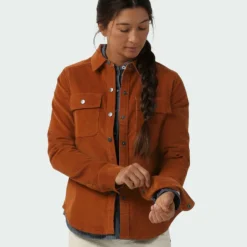Promo 🤩 Stio Women's Saratoga Cord 🌟 Shirt ⌛ -Stio Sales Shop W Saratoga Cord Shirt Maple Brown 2