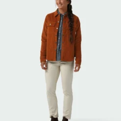 Promo 🤩 Stio Women's Saratoga Cord 🌟 Shirt ⌛ -Stio Sales Shop W Saratoga Cord Shirt Maple Brown 4