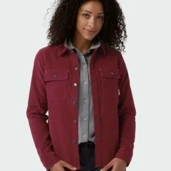 Promo 🤩 Stio Women's Saratoga Cord 🌟 Shirt ⌛ -Stio Sales Shop W Saratoga Cord Shirt Roasted Beet 1