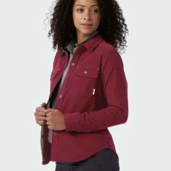 Promo 🤩 Stio Women's Saratoga Cord 🌟 Shirt ⌛ -Stio Sales Shop W Saratoga Cord Shirt Roasted Beet 2