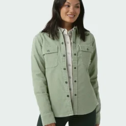 Promo 🤩 Stio Women's Saratoga Cord 🌟 Shirt ⌛ -Stio Sales Shop W Saratoga Cord Shirt Sage Flats 1