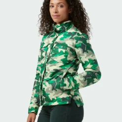 Coupon 🎉 Stio Women's Skycrest Insulated Snap Shirt 👏 -Stio Sales Shop W Skycrest Snap Shirt Honey Dew Camo 3