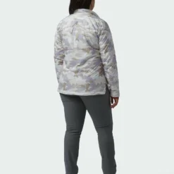 Coupon 🎉 Stio Women's Skycrest Insulated Snap Shirt 👏 -Stio Sales Shop W Skycrest Snap Shirt Powder Fox Camo Alt 5