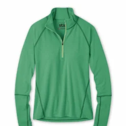 Coupon 🎁 Stio Women's Tipton Tech Half Zip 🛒 -Stio Sales Shop W Tipton Half Zip Back Up Greenery Heather