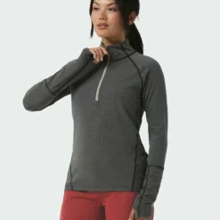 Coupon 🎁 Stio Women's Tipton Tech Half Zip 🛒 -Stio Sales Shop W Tipton Tech Half Zip Boundary Black Heather 2